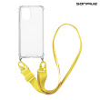 Θήκη Σιλικόνης με Strap Sonique Armor Clear Xiaomi Poco M5 Κίτρινο