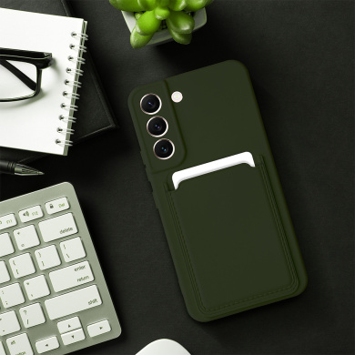 Θήκη Σιλικόνης Sonique Card Case Samsung Galaxy A34 5G Πράσινο Σκούρο