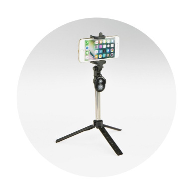Selfie Stick & Tripod Combo Bluetooth Remote Control Μαύρο
