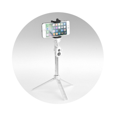 Selfie Stick & Tripod Combo Bluetooth Remote Control Λευκό