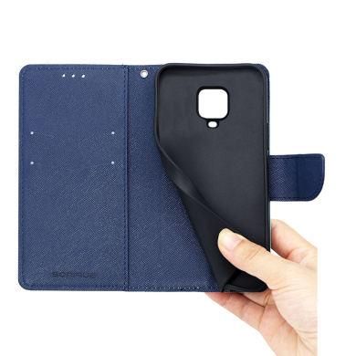 Θήκη Πορτοφόλι Sonique Trend Wallet Xiaomi Redmi Note 9S/9 Pro Κόκκινο / Σκούρο Μπλε