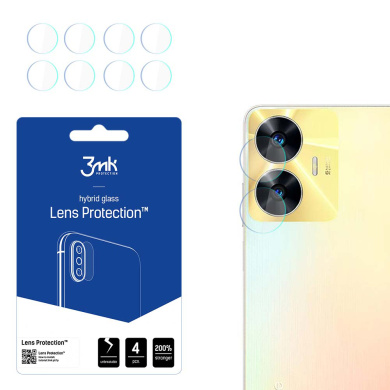 3MK FG Camera Lens Flexible Glass Film Prοtector 7H (4τμ) Realme C55