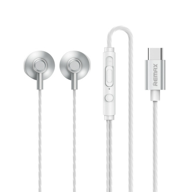Ακουστικά Remax Type-C RM-711a Ασημί