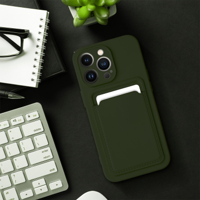 Θήκη Σιλικόνης Sonique Card Case Xiaomi Redmi Note 12 5G / Poco X5 5G Πράσινο Σκούρο