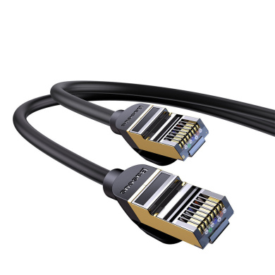 Καλώδιο Ethernet RJ45 Baseus Round Cat.7 1m Μαύρο
