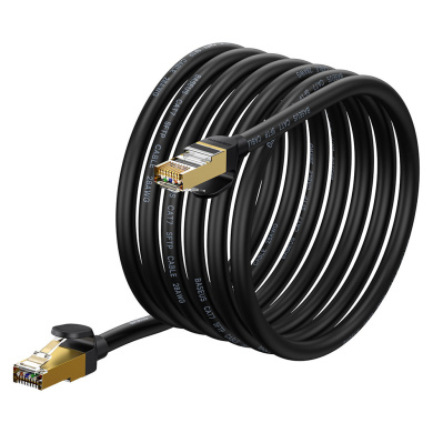 Καλώδιο Ethernet RJ45 Baseus Round Cat.7 5m Μαύρο