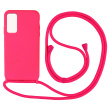 Θήκη Σιλικόνης με Κορδόνι CarryHang Sonique Xiaomi Redmi Note 11 4G / Redmi Note 11S Φουξ