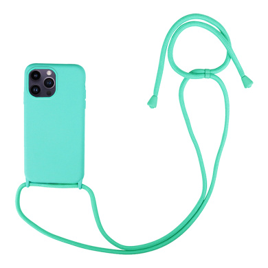 Θήκη Σιλικόνης με Κορδόνι CarryHang Sonique Apple iPhone 14 Pro Max Γαλάζιο