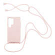 Θήκη Σιλικόνης με Κορδόνι CarryHang Sonique Samsung Galaxy S23 Ultra Ροζ