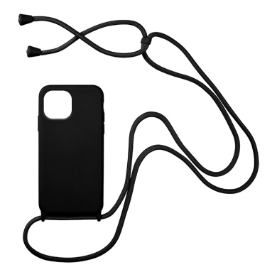 Θήκη Σιλικόνης με Κορδόνι CarryHang Sonique Xiaomi Redmi A1 / Redmi A2 Μαύρο
