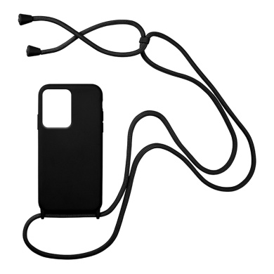 Θήκη Σιλικόνης με Κορδόνι CarryHang Sonique Xiaomi Redmi Note 12 4G Μαύρο