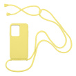 Θήκη Σιλικόνης με Κορδόνι CarryHang Sonique Xiaomi Redmi Note 12 5G / Poco X5 5G Κίτρινο