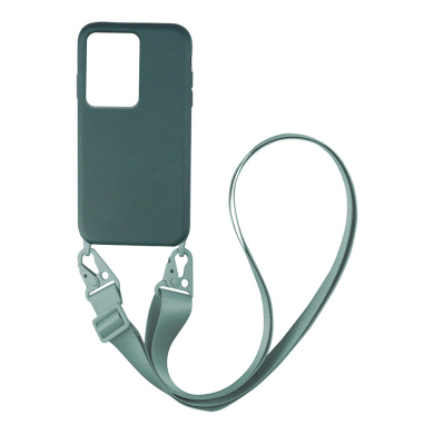 Θήκη Σιλικόνης με Strap CarryHang Sonique Xiaomi Redmi Note 12 4G Πράσινο Σκούρο