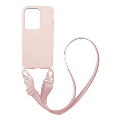Θήκη Σιλικόνης με Strap CarryHang Sonique Xiaomi Redmi Note 12 Pro 5G / Poco X5 Pro 5G Ροζ