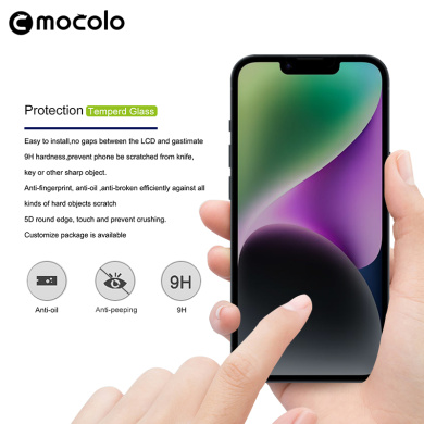 Mocolo Full Glue Privacy Tempered Glass Apple iPhone 13 Pro Max / iPhone 14 Plus Μαύρο