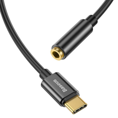 Μετατροπέας Ακουστικών Baseus Audio Adapter L54 USB-C male - 3.5mm female Μαύρο