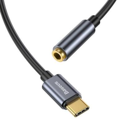 Μετατροπέας Ακουστικών Baseus Audio Adapter L54 USB-C male - 3.5mm female Μαύρο / Γκρι