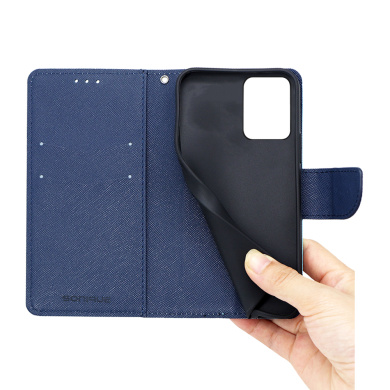 Θήκη Πορτοφόλι Sonique Trend Wallet Xiaomi Redmi Note 12 5G / Poco X5 5G Σιέλ / Σκούρο Μπλε