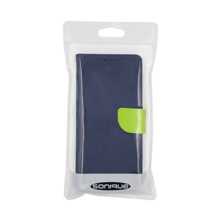 Θήκη Πορτοφόλι Sonique Trend Wallet Xiaomi Redmi Note 12 5G / Poco X5 5G Σκούρο Μπλε / Λαχανί