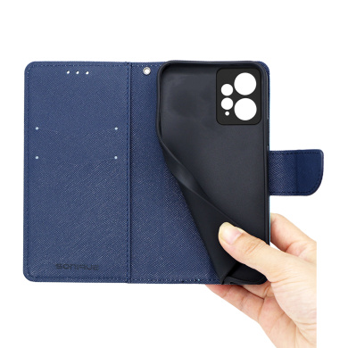 Θήκη Πορτοφόλι Sonique Trend Wallet Xiaomi Redmi Note 12 4G Σιέλ / Σκούρο Μπλε