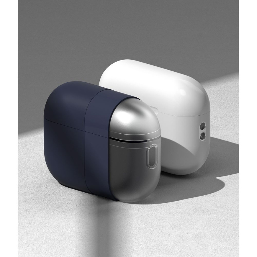 Θήκη Σιλικόνης Ringke με Γάντζο για Apple AirPods Pro 1/2 Μπλε Σκούρο