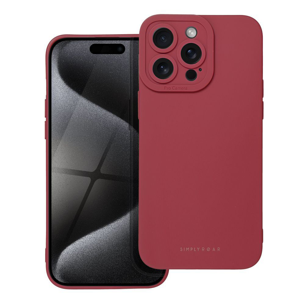 Θήκη Σιλικόνης Roar Luna Apple iPhone 15 Pro Max Κόκκινο