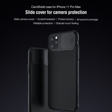 Θήκη Πλαστική Nillkin Camshield  Apple iPhone 11 Pro Max Μαύρο