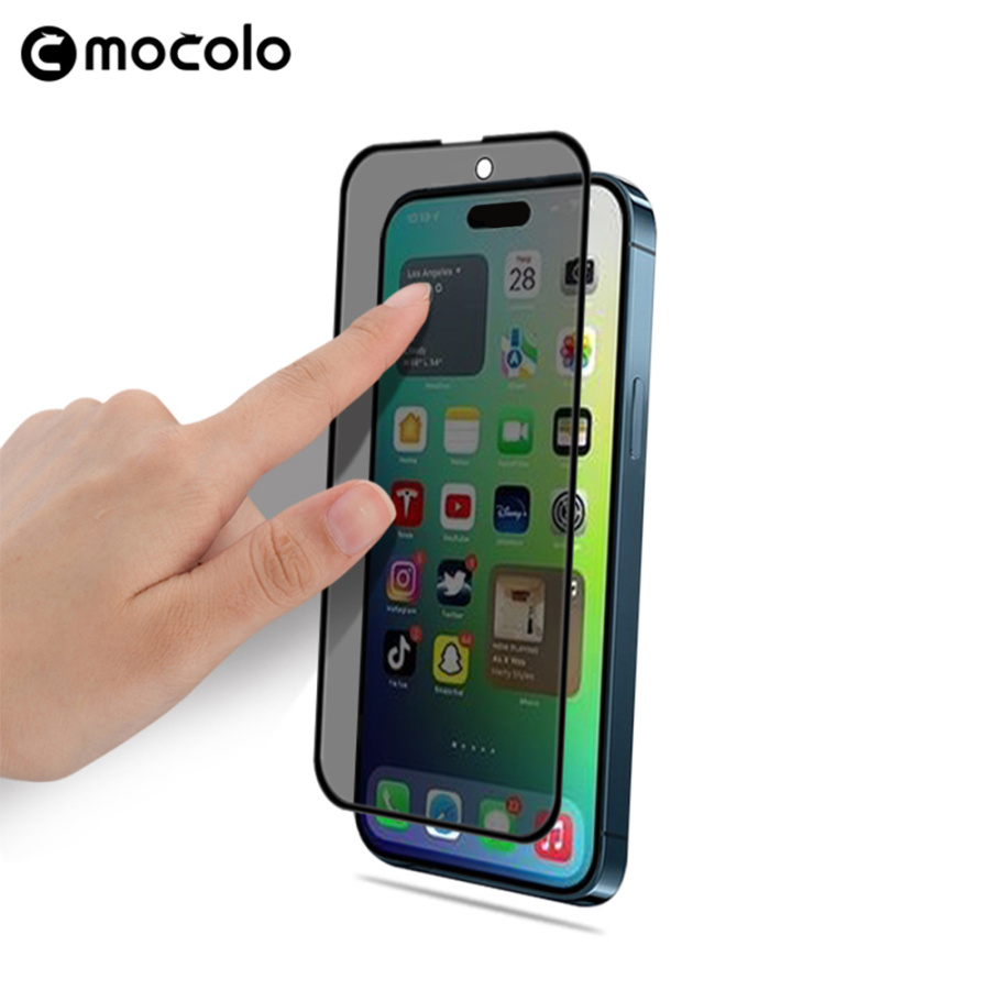 Mocolo Full Glue Privacy Tempered Glass Apple iPhone 15 Μαύρο