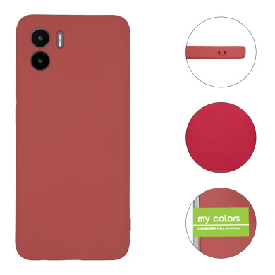 Θήκη Σιλικόνης My Colors Sonique Xiaomi Redmi A1 / Redmi A2 Μπορντό Ανοιχτό