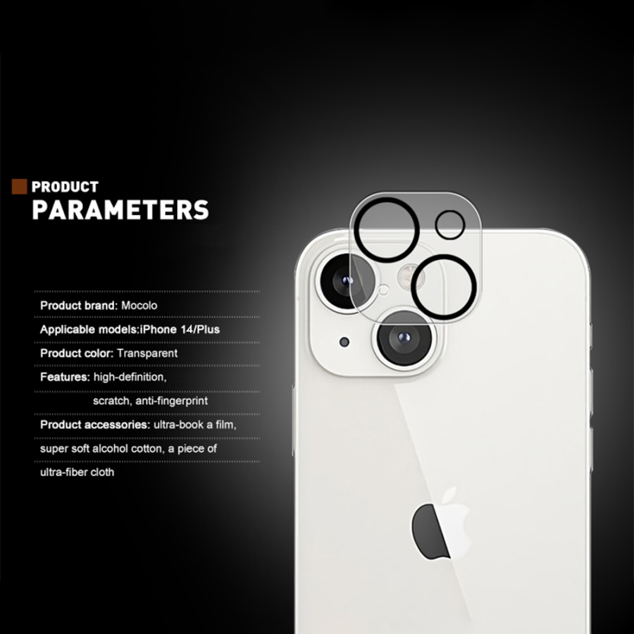 Προστασία Κάμερας Mocolo Lens Full Cover iPhone 14 / iPhone 14 Plus Black