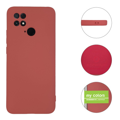 Θήκη Σιλικόνης My Colors Sonique Xiaomi Poco C40 Μπορντό Ανοιχτό
