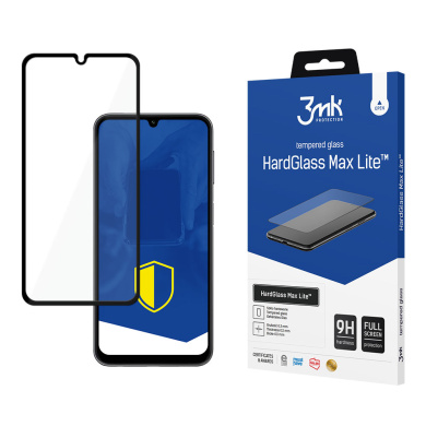 3MK HardGlass Max Lite Full Screen Samsung Galaxy A25 5G Μαύρο