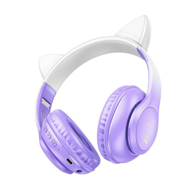 Ασύρματα Ακουστικά HOCO Cat Ear W42 Μωβ