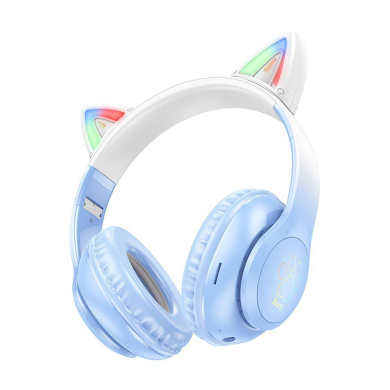 Ασύρματα Ακουστικά HOCO Cat Ear W42 Γαλάζιο