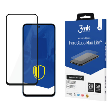 3MK HardGlass Max Lite Full Screen Xiaomi Redmi 12 4G / Redmi 12 5G Μαύρο
