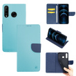 Θήκη Πορτοφόλι Sonique Trend Wallet Huawei P30 Lite Σιέλ / Σκούρο Μπλε