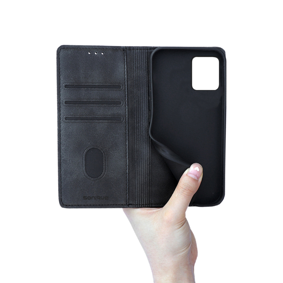 Θήκη Πορτοφόλι Vintage Magnet Wallet Sonique Motorola Moto G32 Μαύρο