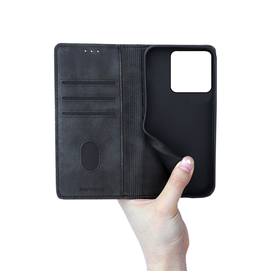 Θήκη Πορτοφόλι Vintage Magnet Wallet Sonique Xiaomi Xiaomi 14 Μαύρο