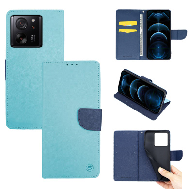 Θήκη Πορτοφόλι Sonique Trend Wallet Xiaomi Xiaomi 13T 5G / Xiaomi 13T Pro 5G Σιέλ / Σκούρο Μπλε