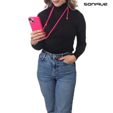 Θήκη Σιλικόνης με Κορδόνι CarryHang Sonique Xiaomi Redmi Note 13 5G Φουξ