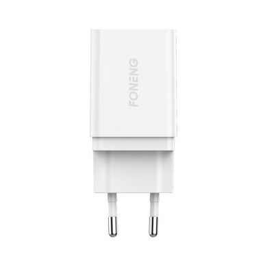 Φορτιστής Foneng USB-A K300 Quick Charge 3.0 Χωρίς Καλώδιο Λευκό