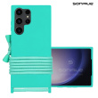 Θήκη Σιλικόνης με Κορδόνι CarryHang Sonique Samsung Galaxy S23 Ultra Γαλάζιο