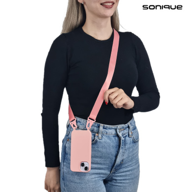 Θήκη Σιλικόνης με Strap CarryHang Sonique Xiaomi Poco F5 Pro 5G Ροζ