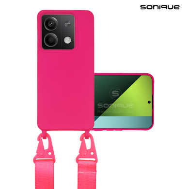 Θήκη Σιλικόνης με Strap CarryHang Sonique Xiaomi Redmi Note 13 5G Φουξ