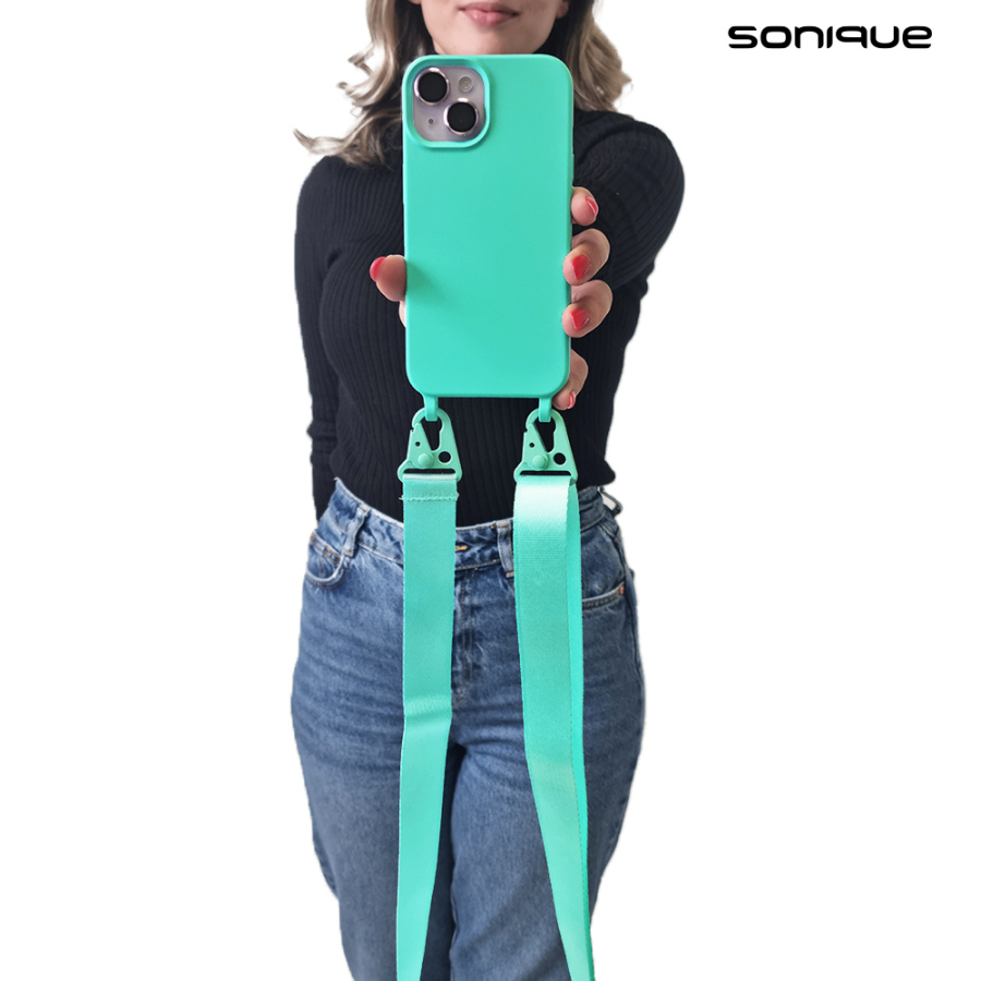 Θήκη Σιλικόνης με Strap CarryHang Sonique Samsung Galaxy A55 5G Γαλάζιο