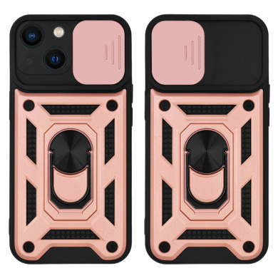 Θήκη Ring Armor CamPro Sonique για Apple iPhone 13 Mini Ροζ Χρυσό