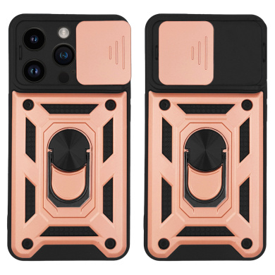Θήκη Ring Armor CamPro Sonique για Apple iPhone 14 Pro Ροζ Χρυσό