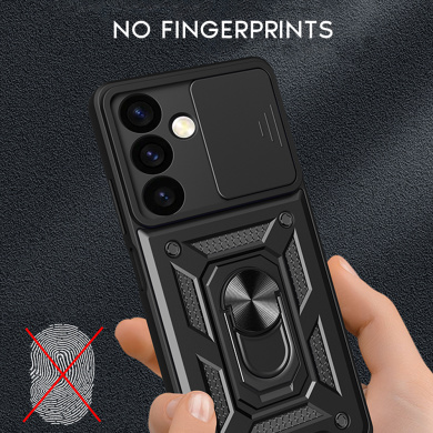 Θήκη Ring Armor CamPro Sonique για Samsung Galaxy S21 FE Μαύρο