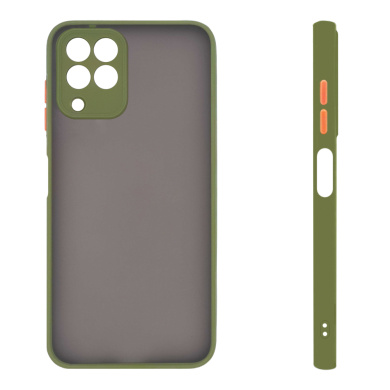 Θήκη Σιλικόνης Color Button Bumper Sonique Samsung Galaxy M33 5G Πράσινο Ανοιχτό