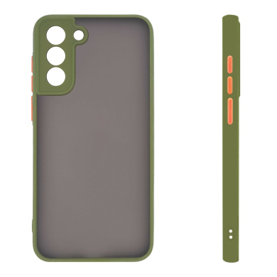 Θήκη Σιλικόνης Color Button Bumper Sonique Samsung Galaxy S21 FE Πράσινο Ανοιχτό